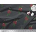thumbnail image 3 of Soimoi Modal Satin Fabric Leaves & Floral Block Decor Fabric Printed Yard 42 Inch Wide, 3 of 3