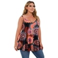 thumbnail image 2 of LARACE Plus Size Tank Tops for Women Casual Blouse Workout Tank Tops Sleeveless Loose Summer A-Black19_4X, 2 of 5