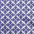 thumbnail image 1 of oneOone Rayon Royal Blue Fabric Mosaic Craft Projects Decor Fabric Printed By The Yard 56 Inch Wide, 1 of 5