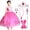 Robe avec Accessoires, variante sur Princess Costumes pour Fête d'Anniversaire de Fille avec Accessoires pour Enfants de 3 à 12 Ans
