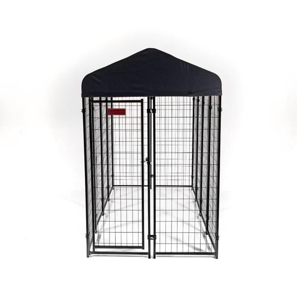 Lucky Dog ® STAY Series™ 4ft x 8ft Villa Kennel, Steel Grey