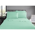thumbnail image 2 of Swift Home Luxury 4-Piece Sheet Set with Extra Pillow Case, Twin, Sea Foam, 2 of 8