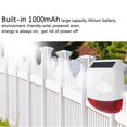 thumbnail image 3 of 433MHz Wireless Outdoor Solar Siren Light Flash Strobe Waterproof Siren Alarm for Home Security Burglar Alarm System, 3 of 6
