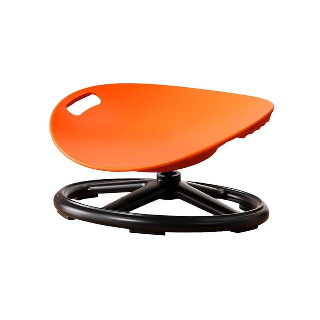 Lipstore Kids Swivel Chair 360 Degree Rotation Rotating Stool for Living Room Bedroom Orange