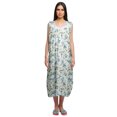 thumbnail image 1 of Moomaya Robe de Nuit d'Allaitement à Col Rond Imprimée pour Femmes en Coton, 1 of 5