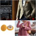 thumbnail image 5 of Unique Bargains 10pcs 16L Fabric Cloth Covered Button 10mm Round Metal Shank Sewing Buttons for Suits Dress Blouses, Yellow, 5 of 5