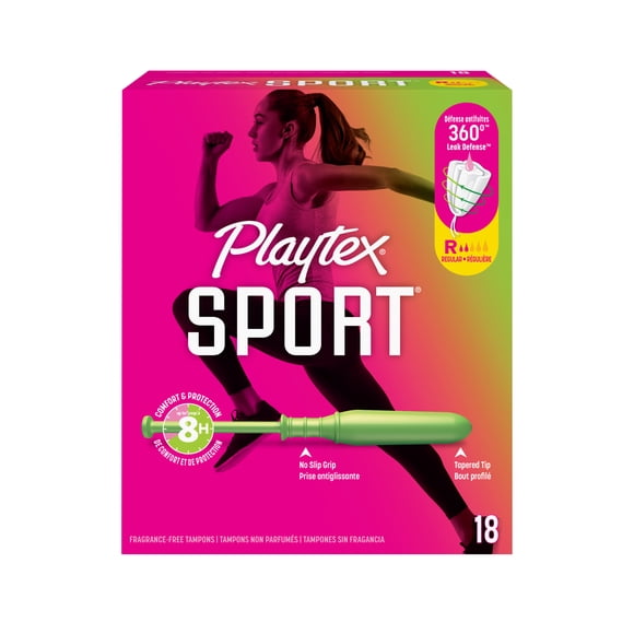 Playtex Sport Unscented Athletic Tampons Regular