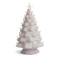 thumbnail image 1 of Milltown Merchants Ceramic Christmas Tree - Tabletop Christmas Tree with Lights - (15.5" Large White Christmas Tree/White Lights) - Lighted Vintage Ceramic Tree, 1 of 5