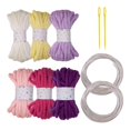 thumbnail image 1 of HILABEE 6 Pieces Knitted Yarn Handcrafting 5M Colorful Cushion Home Decor Craft Yarn D, 1 of 9