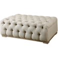 thumbnail image 1 of Uttermost Pouf Blanc Antique Touffeté Kaniel, 1 of 5