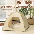 thumbnail image 4 of Hearth & Gear Cat Tent Foldable Cat Tent With Cooler Pad Portable Refreshing And Breathable Cats Pet Tents Removable And Washable (small) Pet Swing Pet Nesting Material Dispenser for Small Metal, 4 of 6