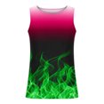 thumbnail image 3 of EGNMCR Tank Tops Men Men Casual Fashion Gradation Printing Pullover Round Neck Sports Tank Tops, 3 of 4