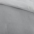 thumbnail image 2 of Madison Park Hayden Reversible Stripe Duvet Cover Mini Set Grey Twin, 2 of 4