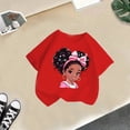 thumbnail image 5 of PMVFHDE Hauts d'Été pour Filles Hauts pour Fille Hauts d'Été pour Fille T-Shirts d'Été Tendance pour Fille T-Shirts Graphiques pour Filles T-Shirts Graphiques pour Enfant T-Shirt Graphique à Col Rond à Manches Courtes pour Fille T-Shirt d'Été Rouge, 13-14 Ans, 5 of 5