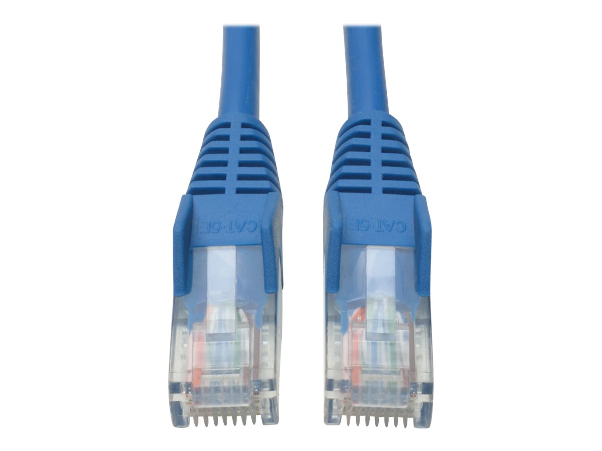 Eaton Tripp Lite Series Cat5e 350 MHz Snagless Molded (UTP) Ethernet Cable (RJ45 M/M), PoE - Blue, 10 ft. (3.05 m) - Patch cable - RJ-45 (M) to RJ-45 (M) - 10 ft - UTP - CAT 5e - booted, snagless - blue