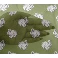 thumbnail image 4 of oneOone Viscose Chiffon Fabric Rabbit Block Print Fabric By Yard 42 Inch Wide, 4 of 4