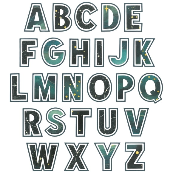 Sizzix Thinlits Metal Cutting Dies, This or That Alphabet by 49 & Market, 2 Inch Letters, 52 Dies