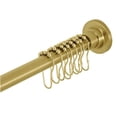 thumbnail image 1 of Kingston Brass SCC3117 Tringle de Rideau de Douche à Tension Réglable en Acier Inoxydable Edenscape de 60 à 72 Po avec Anneaux, Laiton Brossé, 1 of 1