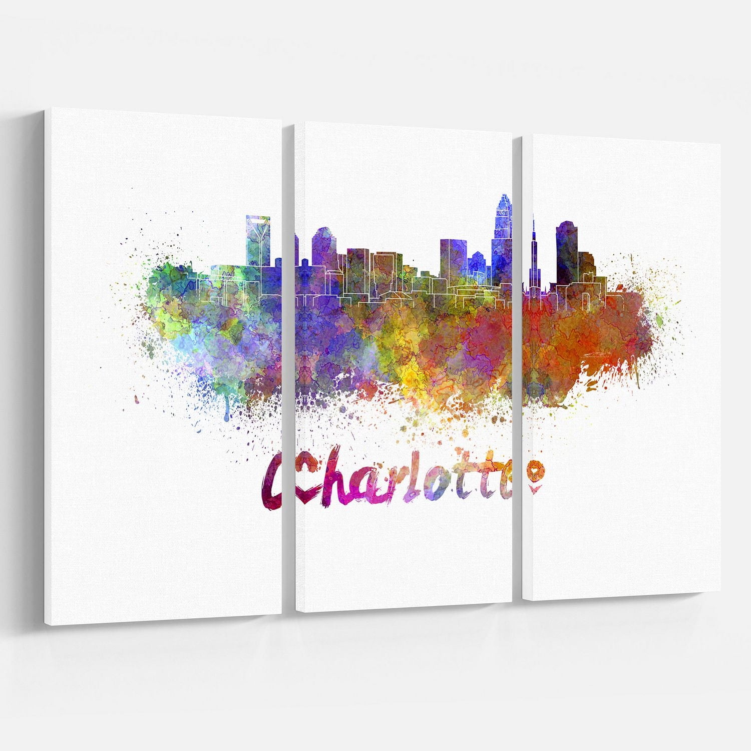 Design Art La Ligne D'Horizon De Charlotte Art Sur Toile