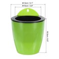 thumbnail image 2 of Unique Bargains 5 Inch Self Watering Plant Pot Hanging Planters with S Hooks, Green 3 Pack, 2 of 7