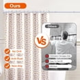 thumbnail image 4 of Shower Curtain Rod - Adjustable Tension Spring Shower Curtain Rod Tension Premium Stainless Steel -Slip No Drilling No Rust for Bathroom, 4 of 7