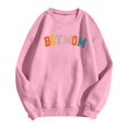 thumbnail image 1 of HNMKIU Chandails pour Femmes Garçon Chandail Maman Chandail pour Femmes Maman Chandail Vie de Maman Chandail pour Maman Chandail à Capuchon Mode Maman Col Rond Chandail, 1 of 2