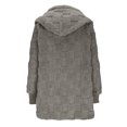 thumbnail image 4 of Yuyuzo Cardigans for Women Sherpa Fuzzy Open Front Fleece Hooded Jackets Winter Warm Outwear Soft Coats, 4 of 6