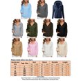 thumbnail image 3 of Innerwin Cardigans Long Sleeve Ladies Hoodies Fall Front Zip Leisure Sweatshirt Water Blue 5XL, 3 of 3