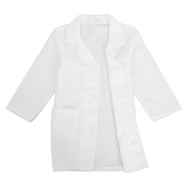 Manteau de Labo pour Tout-Petits pour Enfants à Manches Longues Manteau de Docteur Blanc pour Garçons et Filles pour Expériences Scientifiques Manteau de Labo Blanc pour Garçons pour Enfants