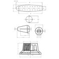 thumbnail image 4 of 3Pcs Guitars For St Knob 1Volume 2Tone Control Knobs 2Pcs Guitar Arms Bar Knobs Black+White Shenzhuyue, 4 of 8