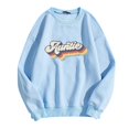 thumbnail image 2 of MesaSe Womens Casual Manches Longues Graphiques Tee-Shirts Sweat-Shirts à Col Rond Pull-Overs pour Femmes, 2 of 3