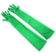 thumbnail image 1 of Xiao Hua satin Mat Opéra Longueur de Gant 53cm (Vert), 1 of 4