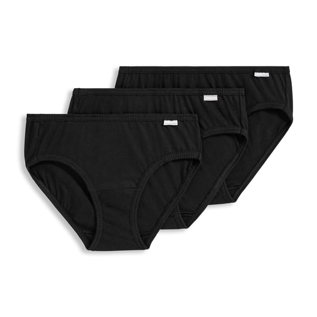 Jockey Women's 100% Cotton Elance Bikini - 3 Pack