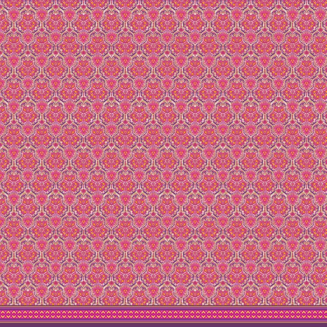 Soimoi Poly Georgette Tissu Damassé Floral Tissu Imprimé 1 Yard 42 Inch Wide