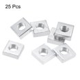 thumbnail image 2 of Unique Bargains Écrous Carrés, Kit d'Assortiment de Filetage Métrique Plaqué Zinc M6x11mmx4mm, 25 Pcs, 2 of 5