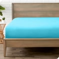 thumbnail image 1 of Bare Home Drap-Housse - Premium 1800 Collection - Poche Profonde - Ultra Doux, Résistant aux Plis - Full, Aqua, 1 of 7