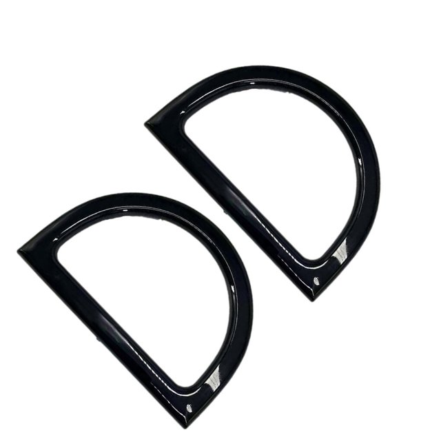 serony 2Pcs Women Purse Handles Belt Replacement DIY Handmade for Tote Purse Making black D shape