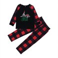 thumbnail image 2 of Gupgi Christmas Tree Print Pajamas Parent-child Sleepwear Family Matching Set, 2 of 3
