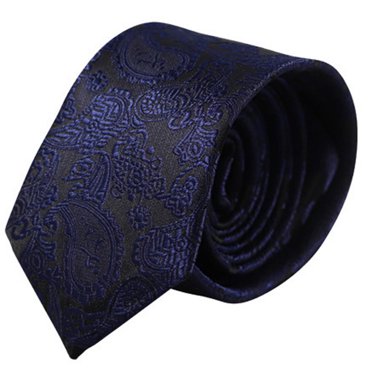 Cravate pour Homme Élégante en Jacquard à Motif Cachemire Cravate d'Affaires Cravate Classique pour Mariage