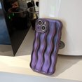 thumbnail image 4 of ORUYROP Designed for iPhone 11 Case,Water Ripple Pattern Curly Wave Frame Soft Cute Phone Cover for Men Women Girls, Dark Purple, 4 of 7