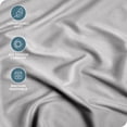 thumbnail image 2 of Bare Home Fitted Sheet - Premium 1800 Collection - Deep Pocket - Ultra-Soft Wrinkle Resistant - California King, Light Gray, 2 of 7