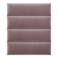 thumbnail image 2 of Vant 30 x 11.5 Inch Upholstered Decor Wall Panel, Dusty Rose (4 Pack), 2 of 8