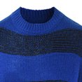 thumbnail image 4 of CEHVOM Autumn And Winter New Round Neck Color Matching Personality Trend Men's Striped Sweater, 4 of 4