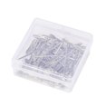 thumbnail image 1 of MasteelfCA 100pcs 32mm Wig Making Set Stainless Steel Wig T with Plastic Box for Wigs Sewing Blocking and Knitting, 1 of 7