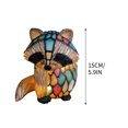 thumbnail image 3 of TopLLC Décorations de Bureau Rétro en Résine 3D en Forme de Renard avec Lampe LED Design Coloré pour Table, Animaux Mignons de Noël Night Lights, 5.9 Pouces, 3 of 9