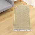 thumbnail image 4 of Portable Soft Muslim Carpet Area Rugs Eid Wedding Prayer Mats Birthday Present Green, 4 of 9