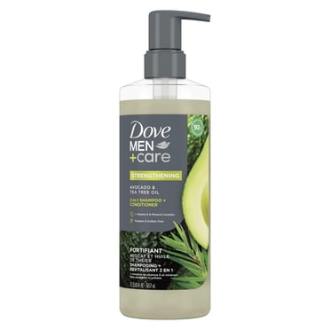 Dove Men+Care 2-in-1 Shampoo + Conditioner Strengthening Tea Tree Oil, 517 ml