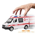 thumbnail image 2 of Cergrey 1:36 Hospital Rescue Ambulance Diecast Alloy Model With Pull Back Sound Light For Children Toys, Diecast Alloy Model, Rescue Ambulance Model, 2 of 8