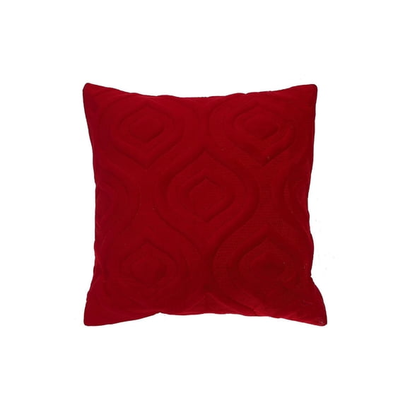 Coussin D'Impression De Velours (Rouge) - Ensemble D'Attente D'Images