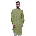 thumbnail image 1 of Atasi Kurta Décontractée Imprimée à Col Mandarin Chemise Ethnique Longue Kurta Asymétrique, 1 of 6